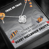 Halloween Gift For Her- Love Knot Necklace - My Sweetie