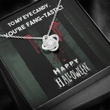 Halloween Gift For Women-Love Knot Necklace-You're Fang-Tastic