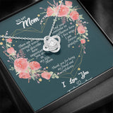 To My Mom Cubic Zirconia Necklace