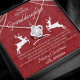 Christmas Gift For Granddaughter, Love Knot Necklace