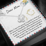 Gift For Mom-Love Knot Necklace-Before I Start This Journey...