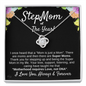 Step Mom Gift, Bonus Mom Love Knot Necklace Gift