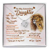 Daughter Necklace Gift From Father -I'll Always  Carry You In My Heart