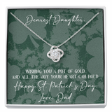 St. Patrick's Day Gift For Daughter From Dad-Lucky Necklace