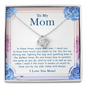 Necklace Gift For Mom, I'll Always Need You Jewelry Message Card