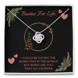 Best Friend Gift - Love Knot Necklace - Bestie's For Life