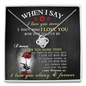 Wife Anniversary Gift, Enchanted Rose Jewelry Message Card