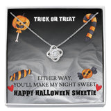 Halloween Gift For Her- Love Knot Necklace - My Sweetie