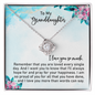 To My Granddaughter Necklace, I Love You So Much