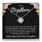 Step Mom Gift, Bonus Mom Love Knot Necklace