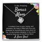 Bonus Mom Necklace Gift , Step Mom Love Knot Necklace