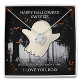 Halloween Gift For Women- Love Knot Necklace - Under A Sheet