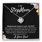 Step Mom Necklace Gift , Love Knot Necklace