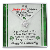 Girlfriend St. Patrick's Day Gift - Love Knot Necklace