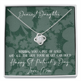 St. Patrick's Day Gift For Daughter From Mom-Lucky Necklace