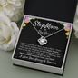 Step Mom Gift, Bonus Mom Love Knot Necklace Gift