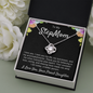 Step Mom Gift, Bonus Mom Love Knot Necklace