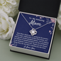 To My Mom Love Knot Necklace Gift