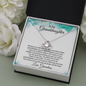 To My Granddaughter Necklace- Straighten Your Crown
