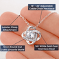 Bonus Mom Necklace Gift , Step Mom Love Knot Necklace