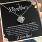 Step Mom Necklace Gift , Love Knot Necklace