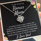 Bonus Mom Necklace Gift , Step Mom Love Knot Necklace