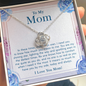 Necklace Gift For Mom, I'll Always Need You Jewelry Message Card