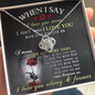 Wife Anniversary Gift, Enchanted Rose Jewelry Message Card
