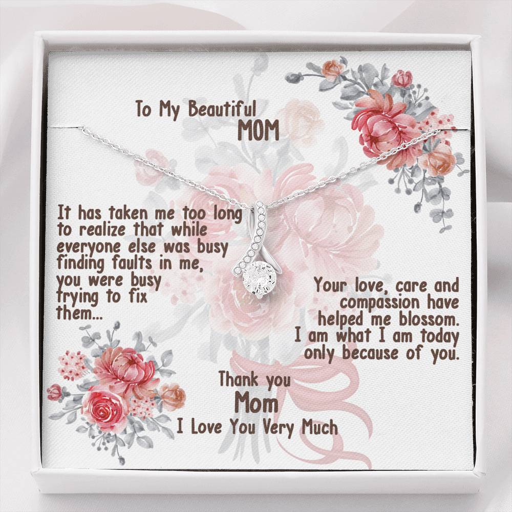 Cute Necklace Gift For Mom From Son or Daughter