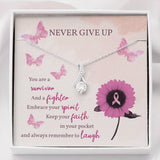 Encouragement Gift-Never Give Up-Alluring Beauty Necklace
