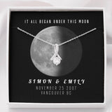 Personalized Names Woman's Jewelry Necklace - Under This Moon