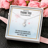 Thank You Gift For Nurse - Ribbon Necklace - Very Special Person