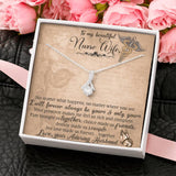 Gift For Nurse Wife- Alluring Ribbon Necklace - Adoring Husband
