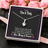 To My Wife Jewelry - Funny Message Card Ribbon Necklace