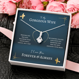 To My Gorgeous Wife Gift - Meeting You Was Fate Alluring Beauty