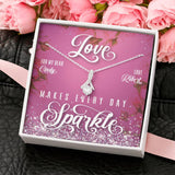 Personalized Valentine's Day Sparkle Necklace