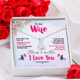 To My Wife And Soulmate Alluring Beauty Necklace