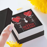 Personalized Names Valentine's Day Necklace - We're Better Together