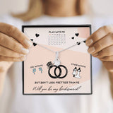 Bridesmaid Gift Jewelry Necklace Gift  - Bridesmaid Proposal