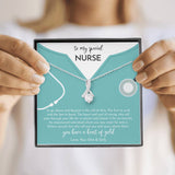 To My Nurse Wife Gift - Alluring Beauty Necklace - To My Special Nurse