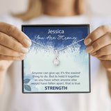 Personalized Encouragement Gift-You are Strong-Alluring Beauty Necklace