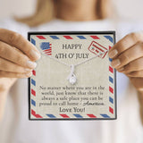 4th Of July USA Flag Necklace- Alluring Beauty