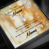 Gift For Wife Christmas, Personalized Names Necklace, To My Christmas Baby Card, Alluring Beauty Necklace