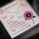 Encouragement Gift-Never Give Up-Alluring Beauty Necklace