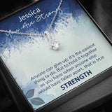 Personalized Encouragement Gift-You are Strong-Alluring Beauty Necklace