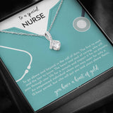 Gift For Nurse - Ribbon Necklace - To A Special Nurse