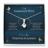 To My Gorgeous Wife Gift - Meeting You Was Fate Alluring Beauty