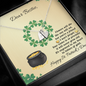 To My Bestie for St. Patrick's Day-Engraved Charms Necklace