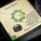 To My Bestie for St. Patrick's Day-Engraved Charms Necklace