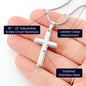 Artisan Cross with Snake Chain